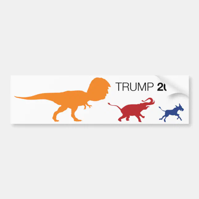 Trump 2020 Bumper Sticker Zazzle 