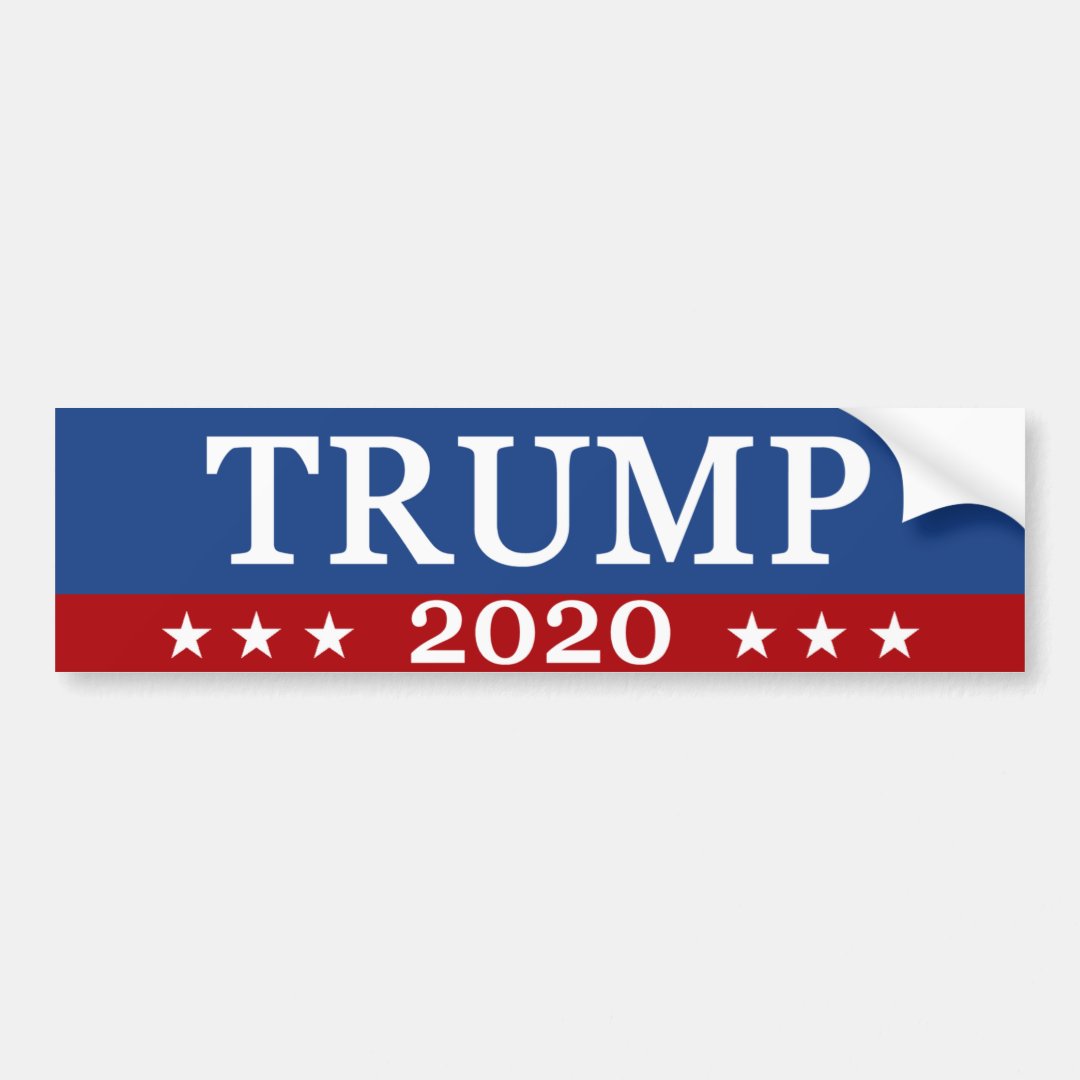 Trump 2020 bumper sticker | Zazzle