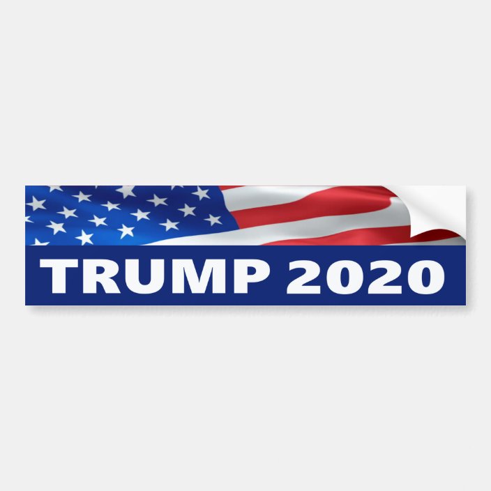 Trump 2020 bumper sticker | Zazzle.com