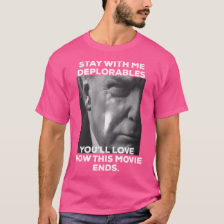 Trump 2020 Deplorables Graphic Design T-Shirt