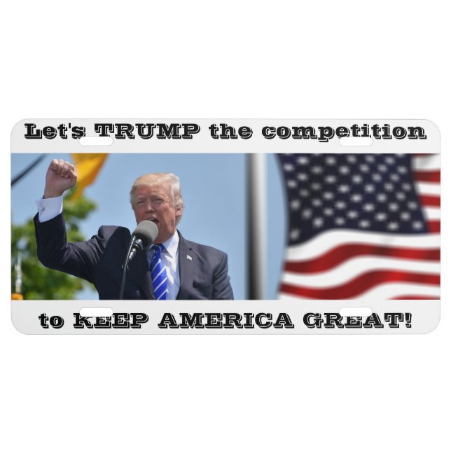 Trump 2020 Elections Keep America Great License Plate (Front)