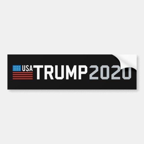 Trump 2020 for president MAGA USA Flag Bumper Sticker