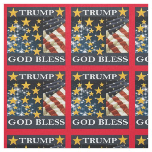 TRUMP 2020 GOD BLESS FABRIC