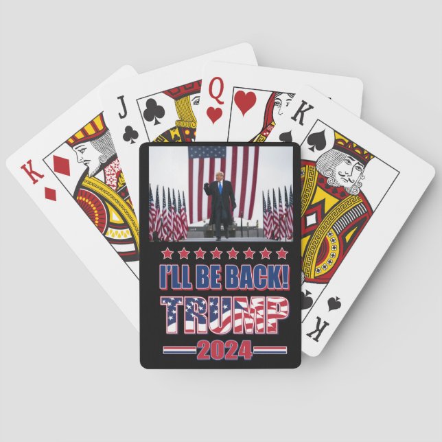 Trump 2020 Ill Be Bad Poker Cards (Back)