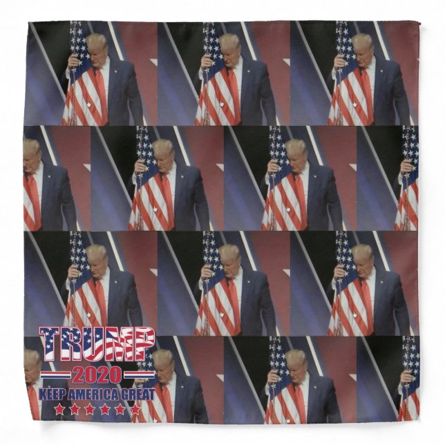 Trump 2020 Keep America Great Bandana (Front)
