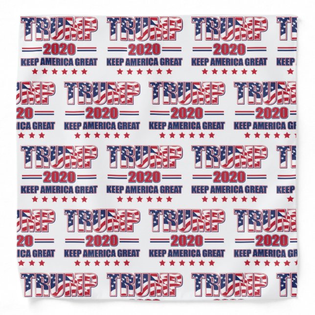 Trump 2020 Keep America Great Bandana (Front)