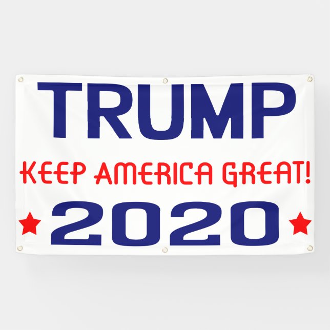 Trump 2020 Keep America Great Banner (Horizontal)