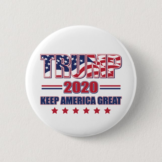 Trump 2020 Keep America Great Button (Front)