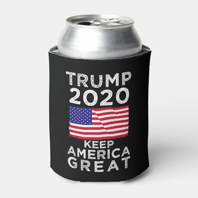 Trump 2020 : Keep America Great Can Cooler (Can Front)