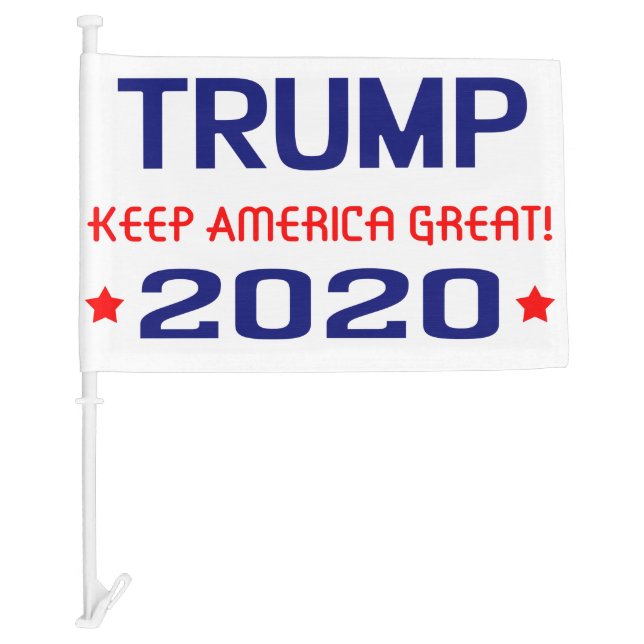 Trump 2020 Keep America Great! Car Flag (Front)