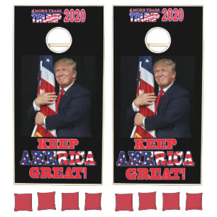 Trump 2020 Keep America Great Cornhole Set