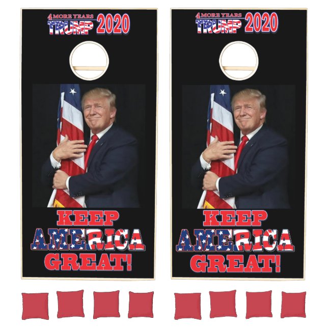 Trump 2020 Keep America Great Cornhole Set (Set)
