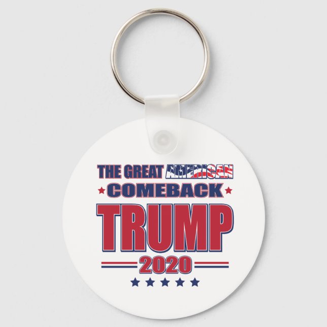 Trump 2020 Keep America Great Keychain (Front)
