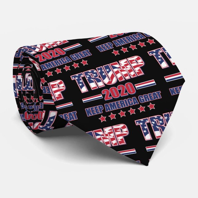 Trump 2020 Keep America Great Neck Tie (Rolled)