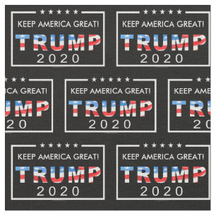 Trump 2020 Keep America Great Pattern Fabric