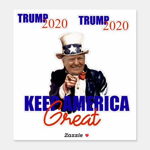 TRUMP 2020 KEEP AMERICA GREAT STICKER