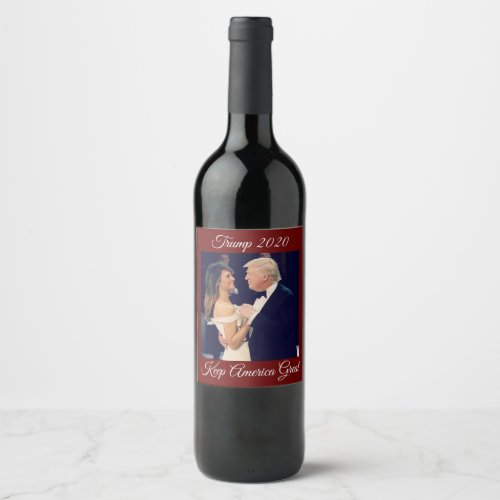 Trump 2020 _ Keep America Great Wine Label