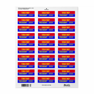TRUMP 2020 LABEL