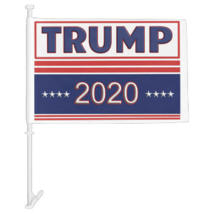 Trump 2020 Logo Car Flag