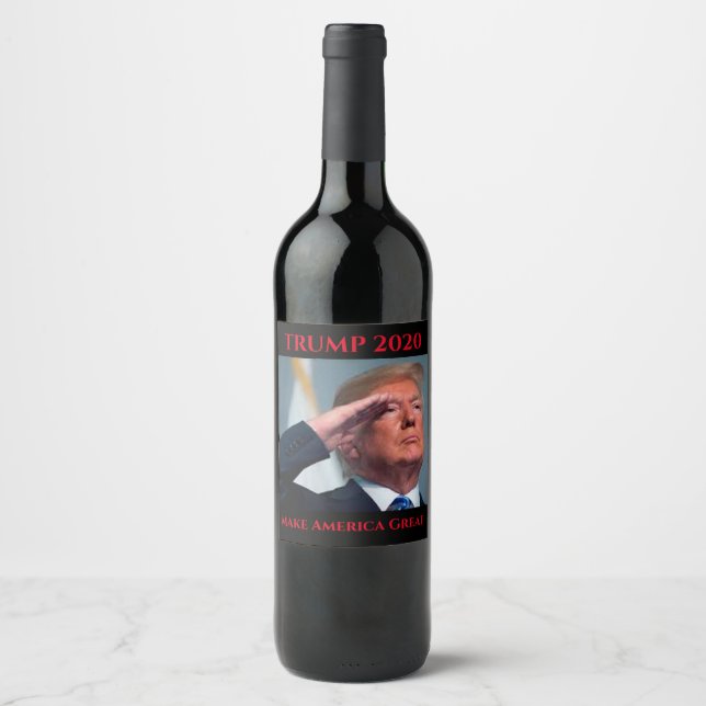 Trump 2020 - Make America Great Wine Label (Front)