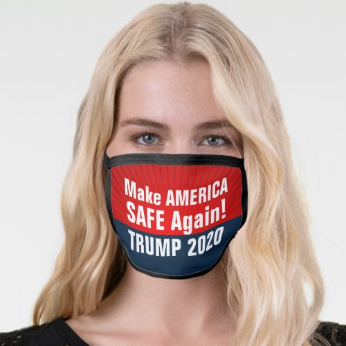 Trump 2020 Make America Safe Again Face Mask