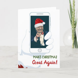 TRUMP 2020 Make Christmas Great Again Santa! Card