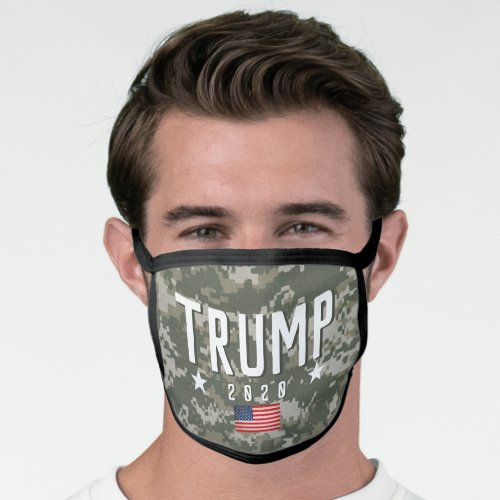 Trump 2020 Military Camo Face Mask