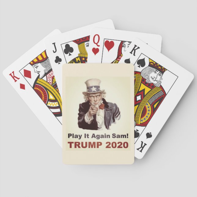Trump 2020 Play it Again Sam popular Poker Cards (Back)