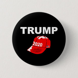 Trump 2020 Red Cap Re-elect President Campaign Button