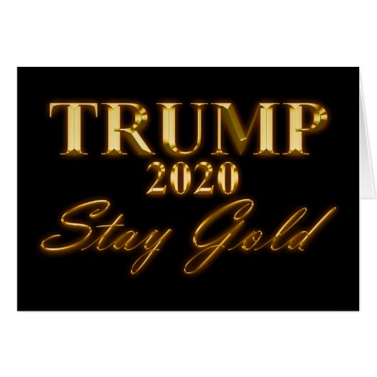 TRUMP 2020 - Stay Gold (Front Horizontal)