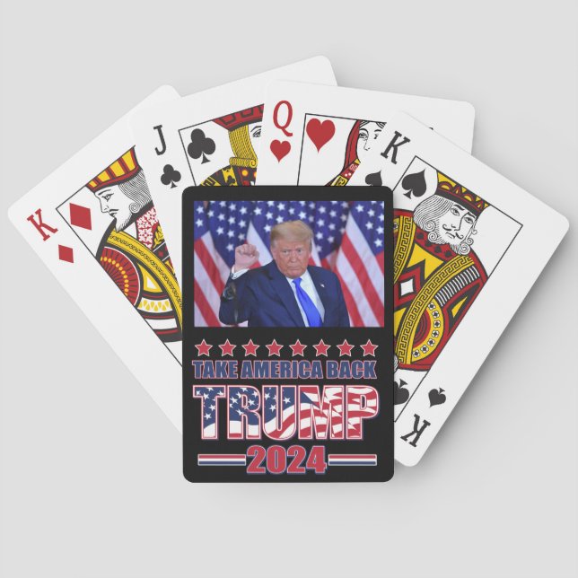 Trump 2020 Take America Back Poker Cards (Back)