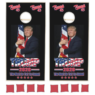 Trump 2020 - The Best is Yet to Come Cornhole Set
