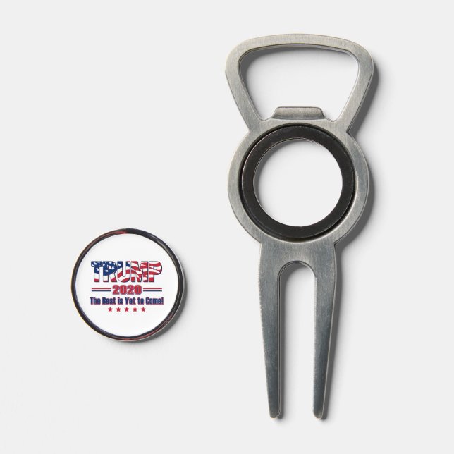 Trump 2020 The Best is Yet to Come Divot Tool (Front (Open))