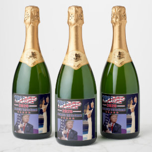 Trump 2020 The Best is Yet To Come Sparkling Wine Label