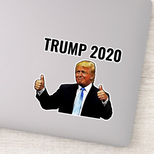 TRUMP 2020 THUMBS UP DIE CUT STYLE STICKER DECAL