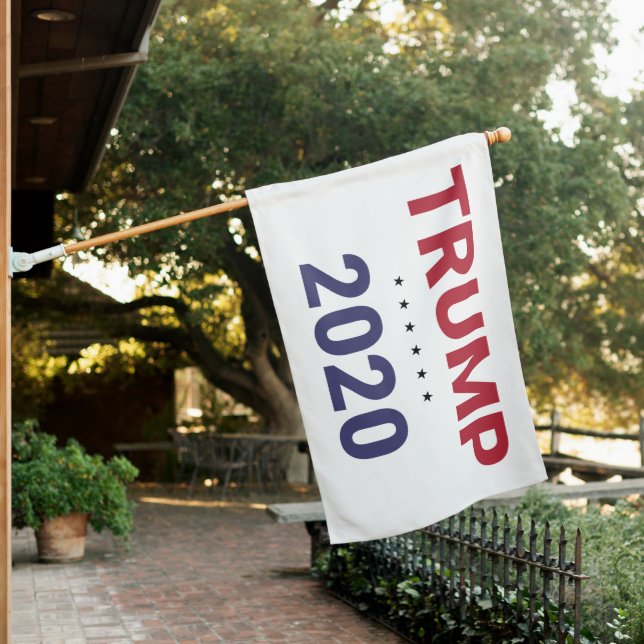 Trump 2020 (US Election) House Flag (In SItu)