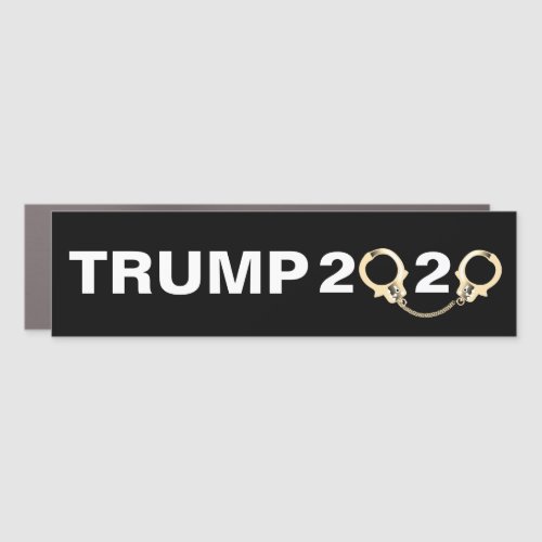 Trump 2020 with Prison Handcuffs Car Magnet