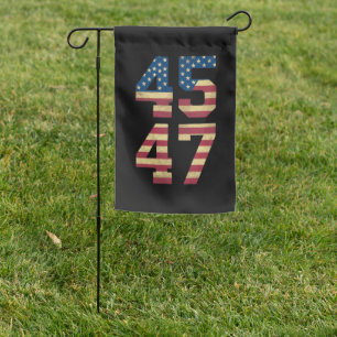 Trump 2024 45 47 Vintage American Flag Retro 4547