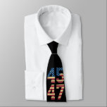 Trump 2024 45 47 Vintage American Flag Retro 4547  Neck Tie<br><div class="desc">Trump 2024 45 47 Vintage American Flag Retro 4547 Trump 2024</div>
