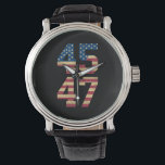 Trump 2024 45 47 Vintage American Flag Retro 4547  Watch<br><div class="desc">Trump 2024 45 47 Vintage American Flag Retro 4547 Trump 2024</div>