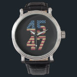 Trump 2024 45 47 Vintage American Flag Retro 4547  Watch<br><div class="desc">Trump 2024 45 47 Vintage American Flag Retro 4547 Trump 2024</div>
