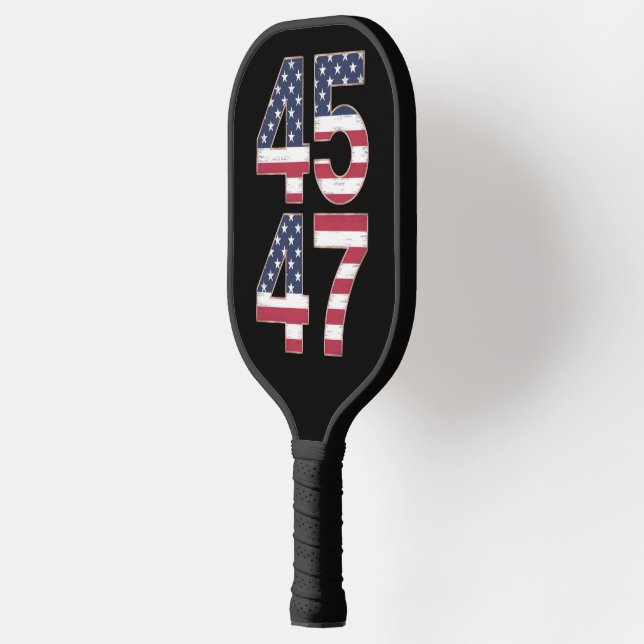 Trump 2024 45 47 Vintage Pickleball Paddle (Left)