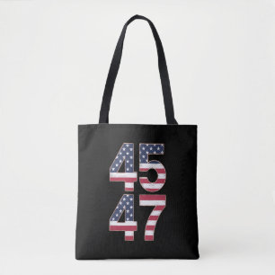Trump 2024 45 47 Vintage Tote Bag
