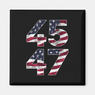 Trump 2024 45 47 Vintage USA Magnet