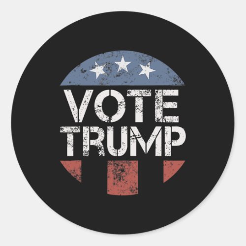 Trump 2024 45 And 47 Funny Vote Election  Classic Round Sticker