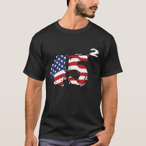 Trump 2024 45 Squared Second Term USA Classic  T_Shirt