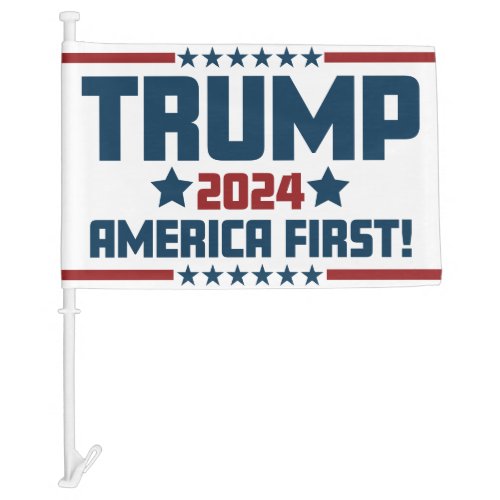 Trump 2024 America first Car Flag