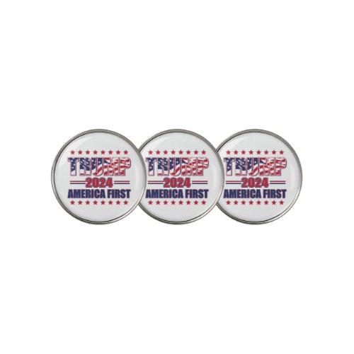 Trump 2024 America First Golf Ball Marker