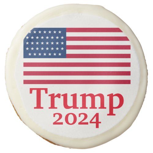 Trump 2024 American Flag Red Sugar Cookie