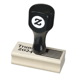 Trump 2024 American Flag Rubber Stamp